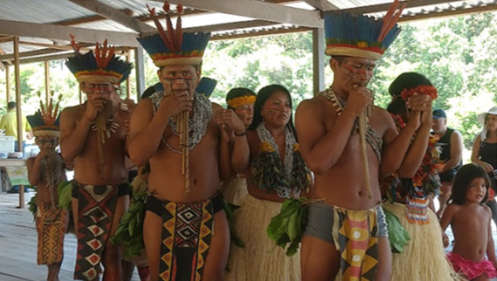 Comunidade indígena em Manaus